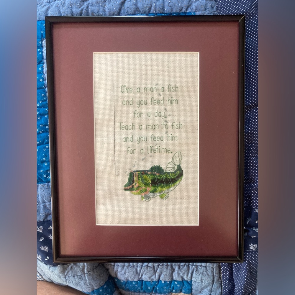 Cross Stitch Framed